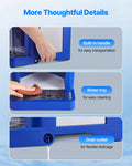 Commercial Ice Shaver 1.8L 300W Electric Snow Cone Machine Blue