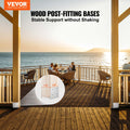 Post Base 203mm Stainless Steel Adjustable Anchor Bracket Deck Railing