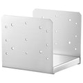 203.2x203.2mm Post Base, 4Pcs Stainless Steel Adjustable Post Anchor Bracket(Internal 198 x 185), Adjustable Post Base for Pavilion Deck Porch Handrail Railing Support Decorative Anchor Plate