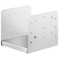 203.2x203.2mm Post Base, 4Pcs Stainless Steel Adjustable Post Anchor Bracket(Internal 198 x 185), Adjustable Post Base for Pavilion Deck Porch Handrail Railing Support Decorative Anchor Plate