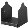 6x6 Post Base 2pc Heavy Duty Steel Decking Posts Brackets Black