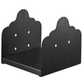 8x8 Post Base 2Pcs Heavy Duty Carbon Steel Deck Post Brackets Black