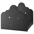 8x8 Post Base 2Pcs Heavy Duty Carbon Steel Deck Post Brackets Black