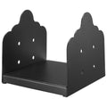 8x8 Post Base 2Pcs Heavy Duty Carbon Steel Deck Post Brackets Black