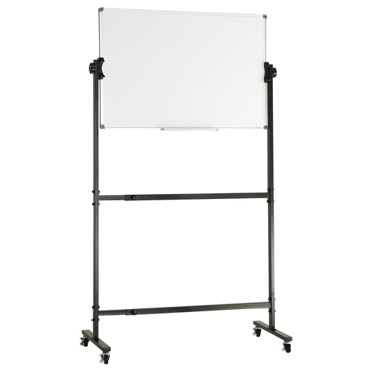 Rolling Magnetic Whiteboard 91.5x61cm Double Sided Adjustable