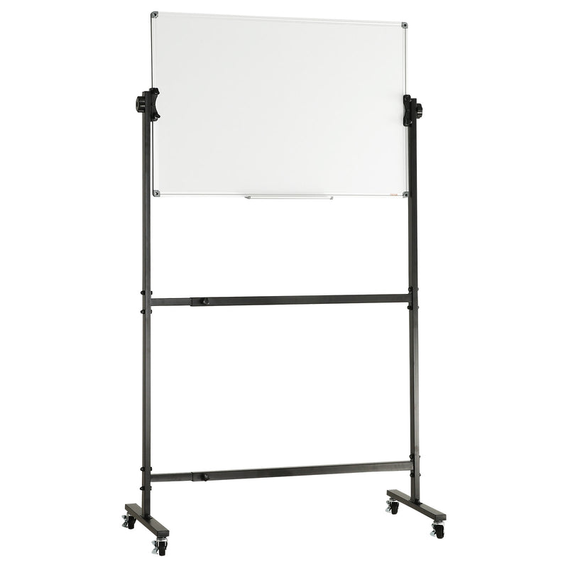 Rolling Magnetic Whiteboard 91.5x61cm Double Sided Adjustable