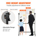 Rolling Magnetic Whiteboard 91.5x61cm Double Sided Adjustable