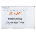 Magnetic Whiteboard 36x24 Dry Erase Board Wall Mounted Office