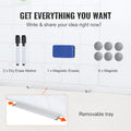 Magnetic Whiteboard 36x24 Dry Erase Board Wall Mounted Office