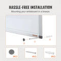 Magnetic Whiteboard 36x24 Dry Erase Board Wall Mounted Office