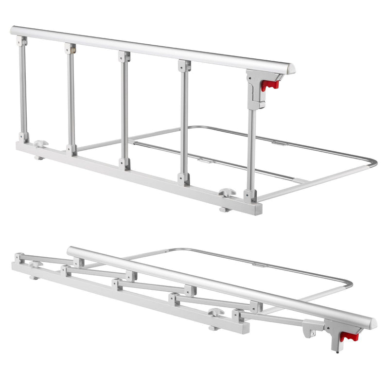 Foldable Bed Rail 122cm Adjustable Height Senior Grab Bar Assist