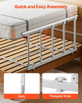 Foldable Bed Rail 122cm Adjustable Height Senior Grab Bar Assist