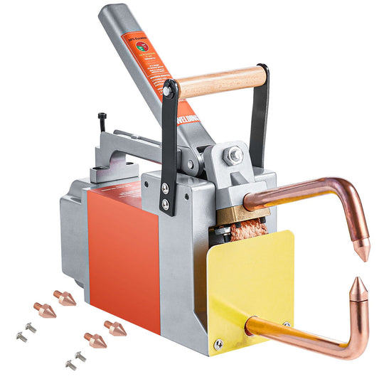 Portable Spot Welder, 1/8-inch Thick Spot Welder Machine with 8KVA Input Capacity, Handheld Welding Tip Gun Metal Sheet Spot Welding Machine for Carbon Steel, Aluminum Sheet