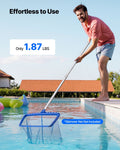Telescoping Pool Pole 1-3.66m Adjustable Swimming Pool Cleaning Stick