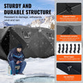 Pop-Up Ice Fishing Tent 6-8 Person 70 Sq Ft Waterproof Shanty