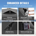 Pop-Up Ice Fishing Tent 6-8 Person 70 Sq Ft Waterproof Shanty