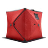 Portable Ice Shelter, 3-4 Person Insulated Pop-Up Ice Fishing Tent, 35 Square Feet Fishable Area, Thermal Ice Shanty for Winter Fishing, Ice Cube with Anchors, Ropes, Carrying Bag, 71
