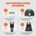 30pcs Oscillating Saw Blades Kit Wood Metal Plastic Multi Tool