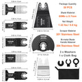 30pcs Oscillating Saw Blades Kit Wood Metal Plastic Multi Tool