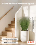 Artificial Grass Plant 686mm Faux Onion Grass 8 Pack Green Indoor Outdoor