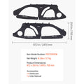 Cab Enclosure Upper Doors, Compatible with Polaris RZR PRO 2020-2024/Polaris RZR Turbo2022-2024, Soft Upper Doors, Upgraded Zipper UTV Soft Side Window Kit, Fit with Side Mirrors and Windshields