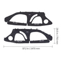 Cab Enclosure Upper Doors, Compatible with Polaris RZR PRO 2020-2024/Polaris RZR Turbo2022-2024, Soft Upper Doors, Upgraded Zipper UTV Soft Side Window Kit, Fit with Side Mirrors and Windshields