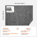 Rug Pad Without Slip Resistance, Protective Cushioning Carpet Pad, 8' x 10', 1/2