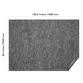 Rug Pad Without Slip Resistance, Protective Cushioning Carpet Pad, 8' x 10', 1/2