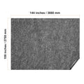 Rug Pad Without Slip Resistance, Protective Cushioning Carpet Pad, 9' x 12', 1/4