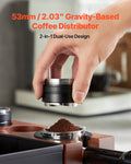 53mm Coffee Distributor 2-in-1 Adjustable Espresso Tool