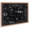 Rustic Wood Framed Chalkboard 35x46