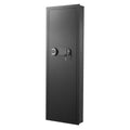 Wall Safe 4-Tier Gun Safe Password Key LED Black In-Wall Box