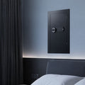 Wall Safe Hidden 3-Tier Password Key LED Steel In-Wall Box Black