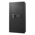 Wall Safe Hidden 3-Tier Password Key LED Steel In-Wall Box Black