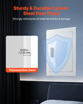 Wall Safe 0.83 sqft 3-Tier Hidden Password Key Turn Knob Steel