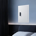 Wall Safe 0.83 sqft 3-Tier Hidden Password Key Turn Knob Steel
