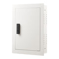 Wall Safe 0.83 sqft 3-Tier Hidden Password Key Turn Knob Steel