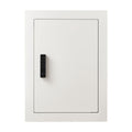 0.83 sq.ft Wall Safe, 3-Tier Hidden Wall Safe with Password, Key & Turning Knob, Q235 Cold-Rolled Steel In-Wall Box with Adjustable Shelves & Mounting Holes for Money, Jewelry, Passport, White