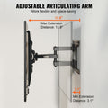 Full Motion TV Mount 37-75 inch VESA 600x400 132lbs