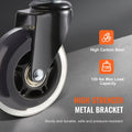 Office Chair Wheels, Set of 5, 76.2 mm Caster Wheels Replacement for Hardwood Floors and Carpet, Heavy Duty Computer Gaming Desk Casters with 59 kg Load Capacity, Universal Fit for Most Chairs