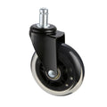Office Chair Wheels, Set of 5, 76.2 mm Caster Wheels Replacement for Hardwood Floors and Carpet, Heavy Duty Computer Gaming Desk Casters with 59 kg Load Capacity, Universal Fit for Most Chairs