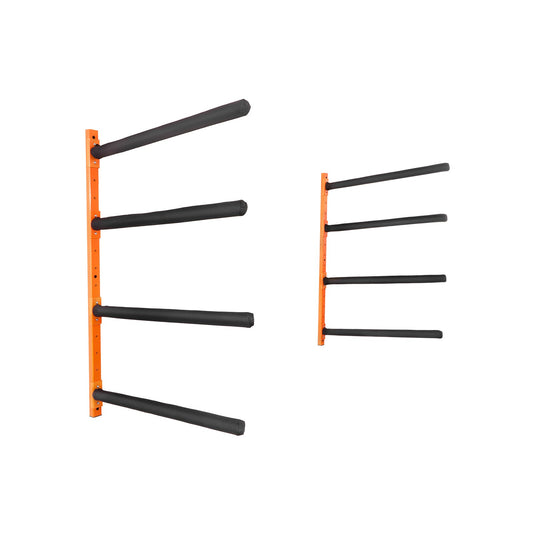 Wall Mounted Kayak Storage Rack 4-Capacity Adjustable Padded Arms