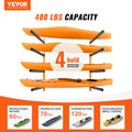 Wall Mounted Kayak Storage Rack 4-Capacity Adjustable Padded Arms