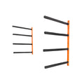 Wall Mounted Kayak Storage Rack 4-Capacity Adjustable Padded Arms
