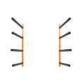 Wall Mounted Kayak Storage Rack 4-Capacity Adjustable Padded Arms