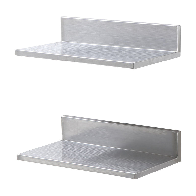 Stainless Steel Wall Shelf 21.8x40.6cm 20kg Floating Backsplash