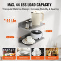 Stainless Steel Wall Shelf 21.8x40.6cm 20kg Floating Backsplash