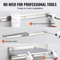 Stainless Steel Wall Shelf 21.8x40.6cm 20kg Floating Backsplash