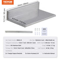 Stainless Steel Wall Shelf 21.8x40.6cm 20kg Floating Backsplash