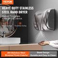 Devanti 1800W Commercial Hand Dryer Stainless Steel Auto Warm Wind